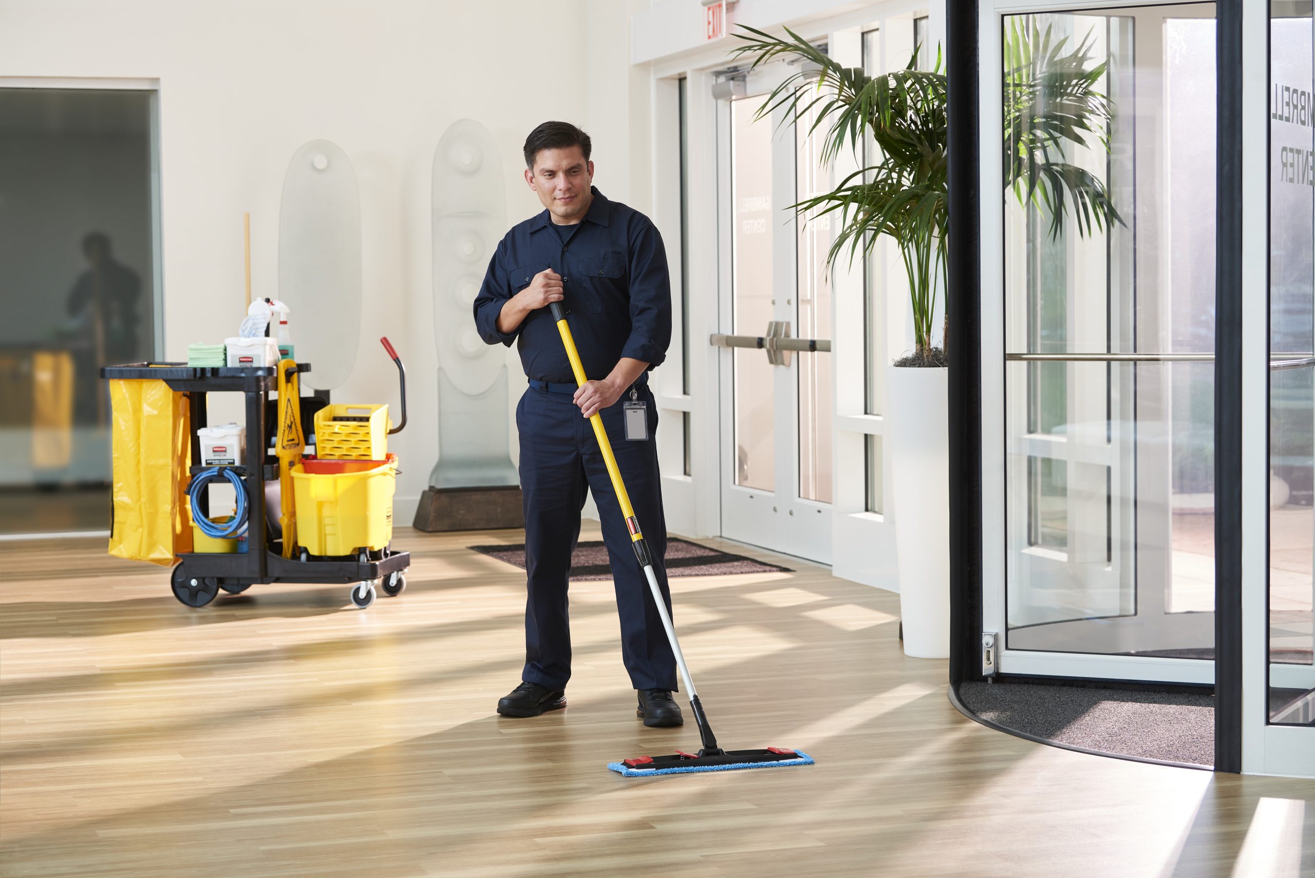 GSF USA Cleaners Using Microfiber Mops for a Better Clean Results