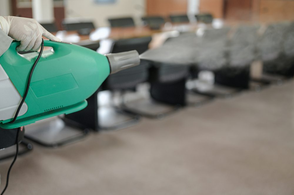 Disinfecting of office to prevent covid-19